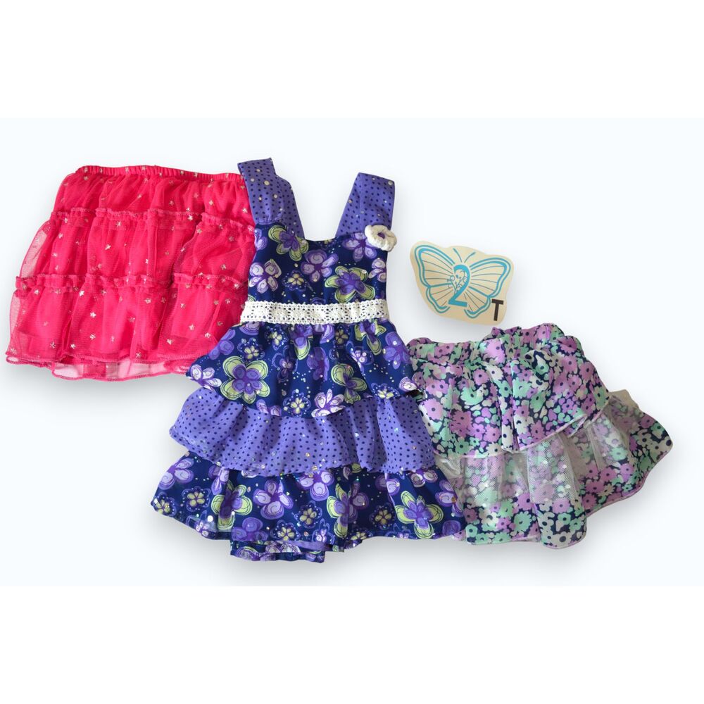 2T Tulle Tiered Ruffle Dress and Skorts Set, Little Lass, Disney